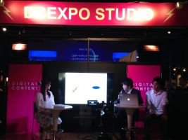 Digital Contents EXPO 2015の展示とプレゼンの様子02